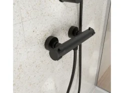 Eisl Thermostat Duscharmatur Claudio Schwarz Matt< Einhebelmischer