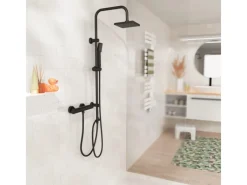 Eisl Thermostat Duscharmatur Claudio Schwarz Matt< Einhebelmischer