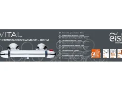 Eisl VITAL Thermostat Duscharmatur Chrom< Einhebelmischer