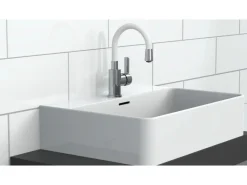 Discount Eisl Waschtischarmatur mit Flexiblem Auslauf Flexo Chrom-Weiß