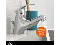 Eisl Waschtischarmatur Vico Chrom mit herausziehbarer Haarbrause< Einhebelmischer
