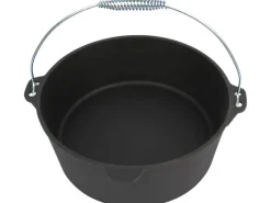 EL Fuego Dutch-Oven Gusseisen 11,4 l Deckel 2,2 l Schwarz< Töpfe