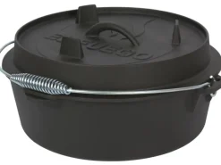 EL Fuego Dutch-Oven Gusseisen 5,6 l Deckel 1,7 l Schwarz< Töpfe