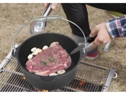 EL Fuego Dutch-Oven Gusseisen 3,5 l Deckel 1 l Schwarz< Herde|Töpfe