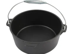 EL Fuego Dutch-Oven Gusseisen 3,5 l Deckel 1 l Schwarz< Herde|Töpfe