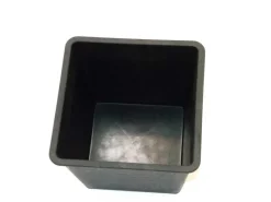Töpfe<Elegant Einrichten Kunststoffeinsatz Quadratisch Konisch 34x34x31cm Schwarz