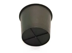 Clearance Elegant Einrichten Kunststoffeinsatz Rund-Konisch D26xH24cm Schwarz