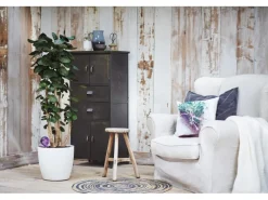 Discount Elho Blumentopf Brussels Rund mit Rollen Ø 47 cm Weiß