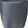Elho Blumentopf Brussels Rund mit Rollen Ø 40 cm Anthrazit< Töpfe