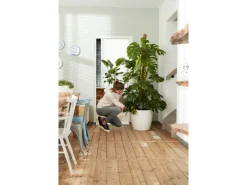 Sale Elho Blumentopf Brussels Rund mit Rollen Ø 40 cm Weiß