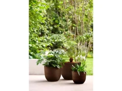 Elho Blumentopf Fuente Grains Ø 30 cm x 24 cm Rost< Töpfe