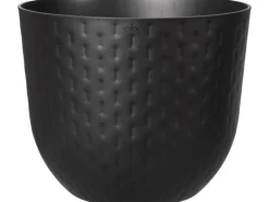 Clearance Elho Blumentopf Fuente Grains Ø 30 cm x 24 cm Onyx Schwarz