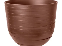 Clearance Elho Blumentopf Fuente Rings Ø 38 cm x 31 cm Rost Braun