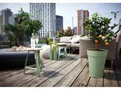 Elho Blumentopf Loft Urban Ø 34 cm x 45 cm Grün< Töpfe
