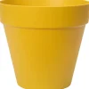Outlet Elho Blumentopf Loft Urban Rund mit Rollen Ø 38,5 cm Ocker