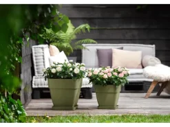 Elho Töpfe<Blumentopf Vibia Campana Viereckig 30 cm x 30 cm x 28 cm Salbei