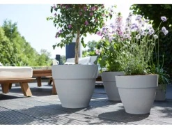 Clearance Elho Blumentopf Vibia Campana Ø 30 cm x 26 cm Living Beton Betongrau