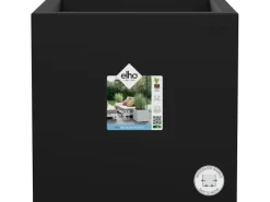 Elho Töpfe<Pflanztopf Vivo Next 30 cm x 30 cm x 30 cm Living Black mit Rollen