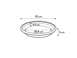 Sale Elho Universal-Untersetzer Ø 35 cm x 5 cm Anthrazit