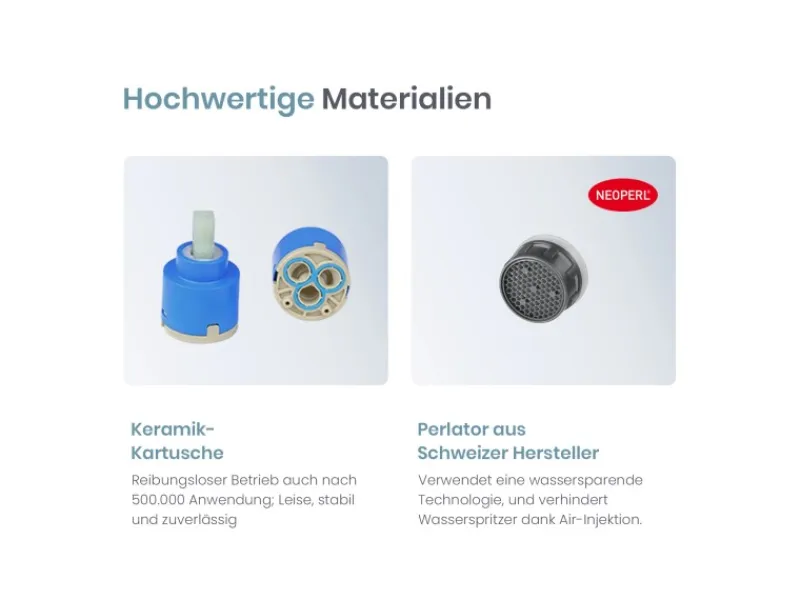 Emke Badewannenarmatur Chrom mit Auslauf Mischbatterie Badewanne Brausebatterie Einhand Wannenbatterie< Einhebelmischer