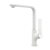 Outlet Emke Küchenarmatur Weiß Matt im Ultradünnen Design 30x22x10 cm Küchenarmatur Drehbar Wasserhahn
