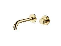 Emke Waschtischarmatur Unterputz für Wandmontage Champagnergold Wasserhahn Badarmatur< Einhebelmischer