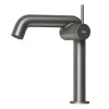Einhebelmischer<Emke Wasserhahn Bad 222 x 200 x 76 mm Anthrazit Matt Wasserhahn Waschtischarmatur Mischbatterie