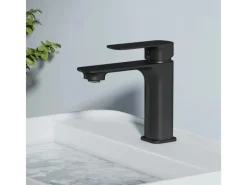 Online Emke Wasserhahn Bad 166 x 152 x 45 mm Schwarz Matt Waschtischarmatur Mischbatterie Waschbecken