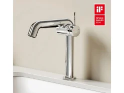 Emke Wasserhahn Bad 222 x 200 x 76 mm Chrom Wasserhahn Waschtischarmatur Mischbatterie< Einhebelmischer