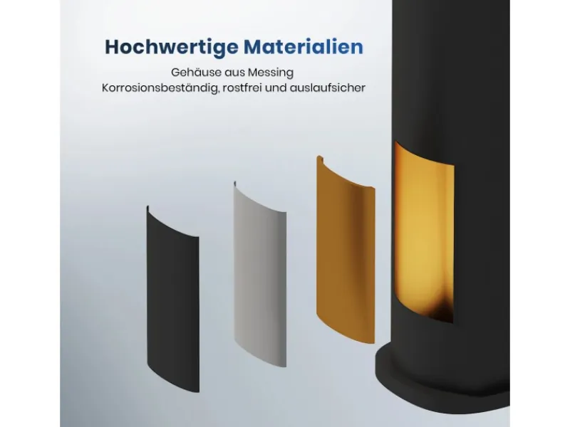 Emke Wasserhahn Bad 215 x 269 x 49 mm Schwarz Matt Waschtischarmatur Mischbatterie Waschbecken< Einhebelmischer