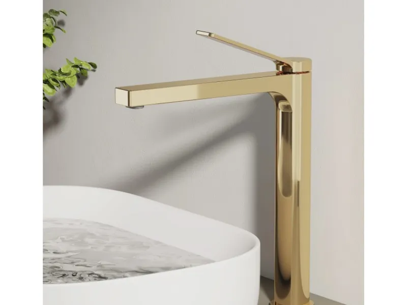 Best Emke Wasserhahn Waschbeckenarmaturen 335 x 233 x 46 mm Champagnergold Mischbatterie Küchenarmatur mit Luftsprudler