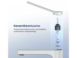 Emke Wasserhahn Waschbeckenarmaturen 335 x 233 x 46 mm Verchromt Mischbatterie Küchenarmatur mit Luftsprudler< Zubehör Für Küchenarmatur|Einhebelmischer