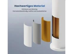 Emke Wasserhahn Waschbeckenarmaturen 335 x 233 x 46 mm Weiß Mischbatterie Küchenarmatur mit Luftsprudler< Zubehör Für Küchenarmatur|Einhebelmischer
