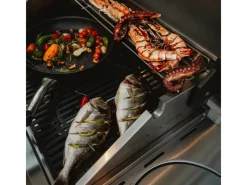 Sale Enders Gasgrill Kanasas II Pro 4 SIK Profi Turbo 4 Brenner & Seitenkocher Silber