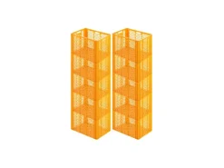 Hot PROREGAL Eurobehälter Bäcker- und Konditorenkasten HxBxT 42,1 x 40 x 60 85 Liter Gelb-Orange Brötchenkiste Sstapelbare Bäckerkiste
