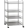 eyepower Servierwagen mit 4 Etagen 60 x 35 x 100 cm< Küchenhelfer