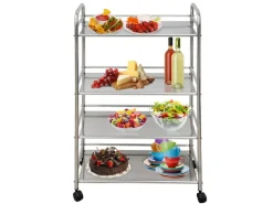 eyepower Servierwagen mit 4 Etagen 60 x 35 x 100 cm< Küchenhelfer