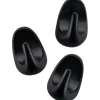 Fackelmann Allroundhaken 40 mm Schwarz 3 Stück< Küchenhelfer