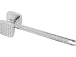 Fackelmann Küchenhelfer<Fleischklopfer Klein Aluminium 22,5 cm Silber