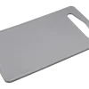Fackelmann Frühstücksbrettchen Eco 24 cm x 14 cm Lichtgrau< Küchenhelfer|Schneidebretter