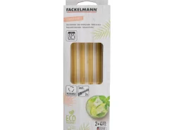 Fackelmann Küchenhelfer<Glastrinkhalme und Bürste Sommerparty 4 Stk