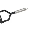 Fackelmann Küchenhelfer<Kartoffelstampfer mit Ovalgriff 25 cm Silber-Schwarz