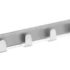 Fackelmann Klebehakenleiste 4-fach Edelstahl 16 cm x 2,6 cm x 1,7 cm Silber< Küchenhelfer