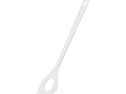 Fackelmann Kochlöffel Blanca m. Loch 30 cm Weiß< Pfannen|Küchenhelfer