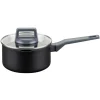 New Fackelmann Kochtopf mit Stiel und Deckel Statement 16 cm Keramik