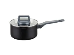 New Fackelmann Kochtopf mit Stiel und Deckel Statement 16 cm Keramik