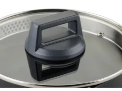 New Fackelmann Kochtopf mit Stiel und Deckel Statement 16 cm Keramik