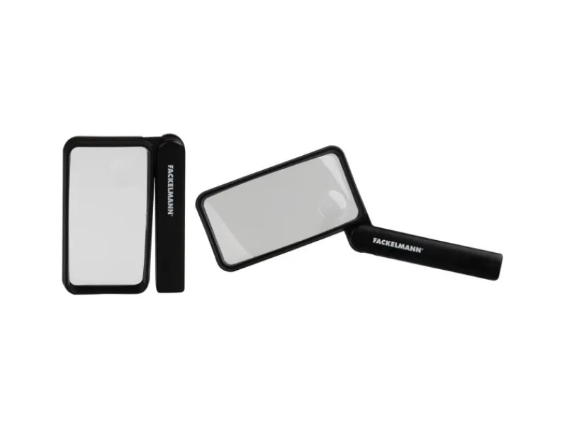 Discount Fackelmann Lupe 2-/3-fache vergrößerung Faltbar 11 cm x 8 cm Schwarz