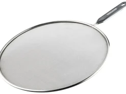 Fackelmann Spritzschutz mit Griffeinlage Ø 29 cm x 46 cm Silber-Grau< Küchenhelfer|Gefrierschränke