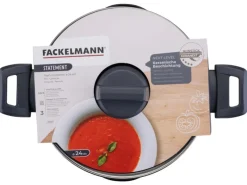 Fackelmann Pfannen<Topf mit Deckel Statement 24 cm Keramik